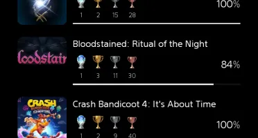 Conta Playstation com 172 Platinas
