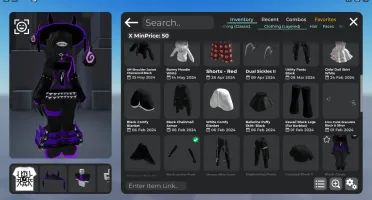 Conta do Roblox com SKINS Masculinas e Femininas