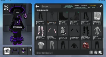 Conta do Roblox com SKINS Masculinas e Femininas