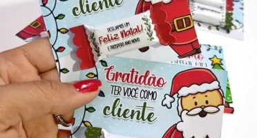 Card de Natal com Balinha - Frases Sortidas