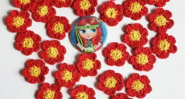 Florzinhas com Miolo em Crochê