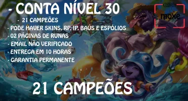 conta lv 30 COM BORDA DE OURO!!
