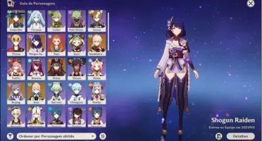 Genshin Impact Conta com kazuha, baal/haiden e outros 5 ⭐