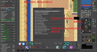 CONTA:Level 256 RP, Level 154 MS, Level 109 Rookgaard.