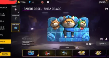 conta de free fire gemada