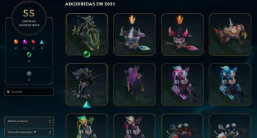 Conta LOL / 391 Skins / Prata 4