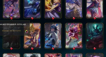 Conta com 478 skins All Champs Diamante/Mestre + Conta Valor