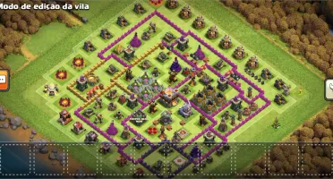 Clesh of clans cv 11 não tá nada full