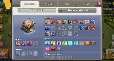 Clesh of clans cv 11 não tá nada full