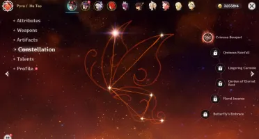 Genshin Impact AR51 com Hu Tao C1 Mona Diluc Qiqi e arco 5*