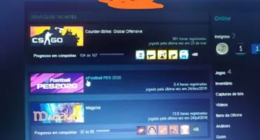 Vendo conta Steam cs go com prime e medalhas de serviço