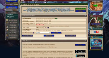 Conta 50% Loyalty + RP 535 com itens - Retro PVP