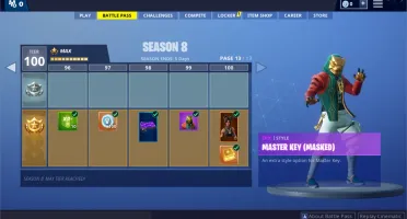 CONTA FORTNITE SEASON 8 COMPLETA/2