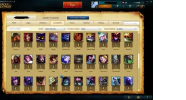Conta League of Legends Prata 5 72 skins