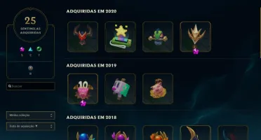 Conta lvl 315, 152 campeões, 139 skins(3 vitoriosas)