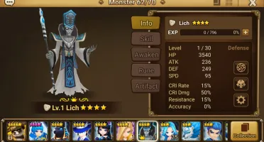 Reroll Summoners War lvl10 com Halphas + Feng Yang
