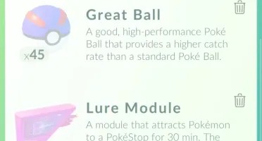 10 Pokemons diferentes na sua conta