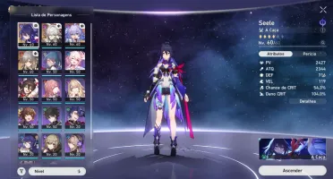Honkai Star Rail Nv43-Selle+Na Noite-Jing Yuan+Antes do Aman