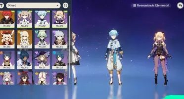Conta Genshin Impact AR 45 DILUC e Klee 80 + Duas armas 5*