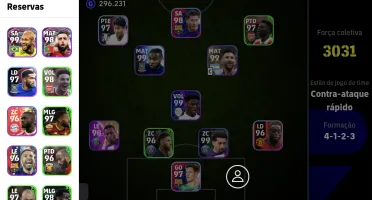 Conta efootball com Messi da copa