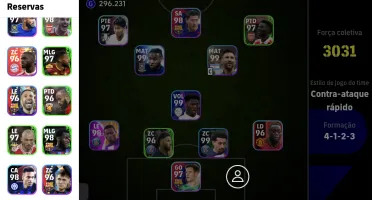 Conta efootball com Messi da copa