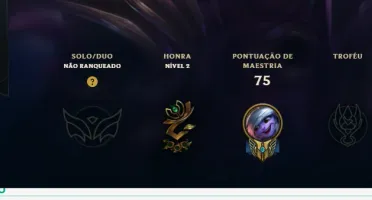 Conta lol Unranked MMR Ouro, Skins Lendárias (negociavel)