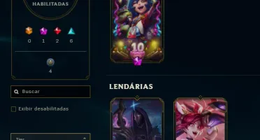 Conta lol Unranked MMR Ouro, Skins Lendárias (negociavel)