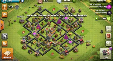 Clash Of Clans CV 8 Full com troca de nome