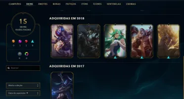 Conta League Of Legends - Smurf platina 2 ultimas seasson