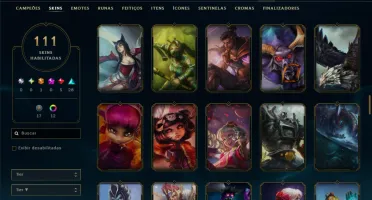 Bronze 3 com TODOS os Champs e 111 Skins (Mais de 25 Jogos)
