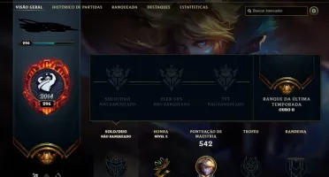 CONTA LOL, NÍVEL 296, TODOS OS CHAMPS, 93SKINS