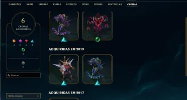 CONTA LOL, NÍVEL 296, TODOS OS CHAMPS, 93SKINS