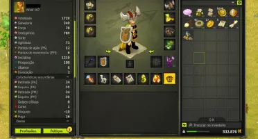 VENDO CONTA CRA LEVEL 107 PVP 12/6 SCROLADO FULL ITENS