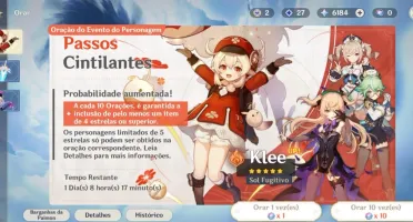 AR41 Keqing + Klee + Jean + Tumulo do lobo + 6k Gemas