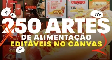 250 Templates De Alimentação Editáveis No Canva