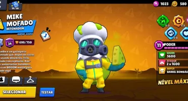 Conta brawl stars rara com Shelly estelar