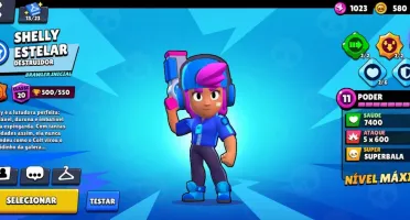 Conta brawl stars rara com Shelly estelar