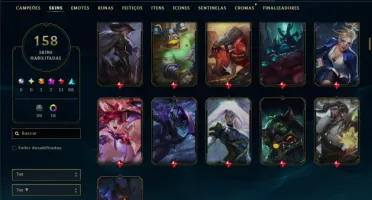 Conta Prata 4 com TODOS os Champ e 158 Skin (MID / JG / TOP)