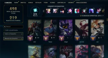 Conta Prata 4 com TODOS os Champ e 158 Skin (MID / JG / TOP)