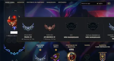 Conta Prata 4 com TODOS os Champ e 158 Skin (MID / JG / TOP)