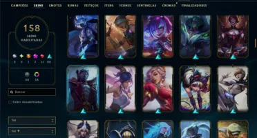 Conta Prata 4 com TODOS os Champ e 158 Skin (MID / JG / TOP)
