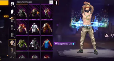 Conta Free Fire Level 56 Super Rara