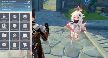 Conta genshin impact AR-07 Zhongli diluc Qiqi