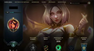CONTA LOL R$ 2800+ EM RP - 224 SKINS - 277 ICONES