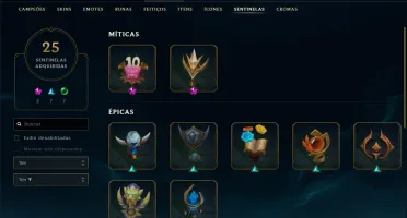 CONTA LOL R$ 2800+ EM RP - 224 SKINS - 277 ICONES