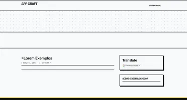 App Craft/ Landing Blogger