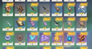 genshin impact, venti e qiqi ar 35, razor 70 arma do lobo