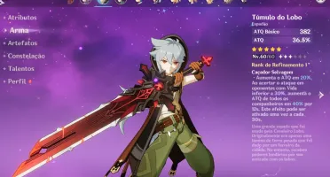 genshin impact, venti e qiqi ar 35, razor 70 arma do lobo