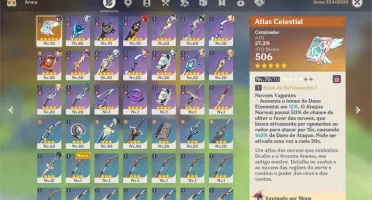 Conta Genshin Impact EULA, DULIC, RAZOR, VENTI, MONA