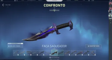 CONTA PRA SMURF, GOLD 1. COM FACA SAQUEADOR E VANDAL SUBLIME